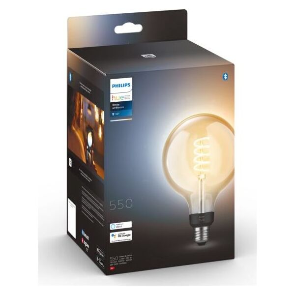 Philips Hue Żarówka żarnikowa Filament Globe E27 G125 7W 550lm (929002478101)