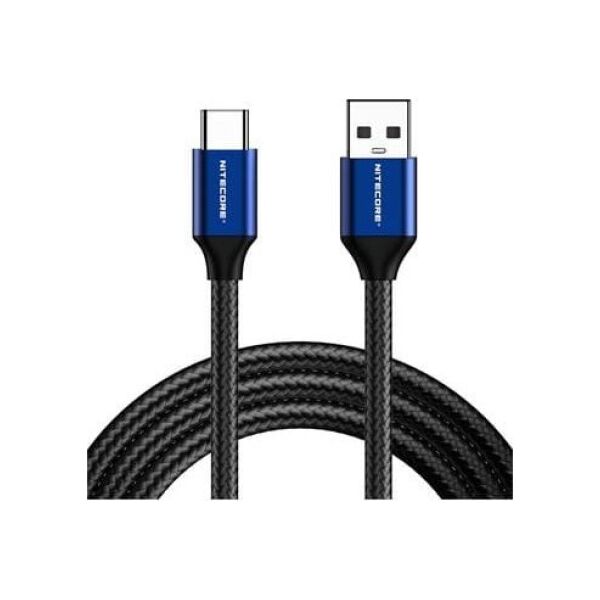 Kabel USB Nitecore USB-A - USB-C 1 m Czarny (1323469)