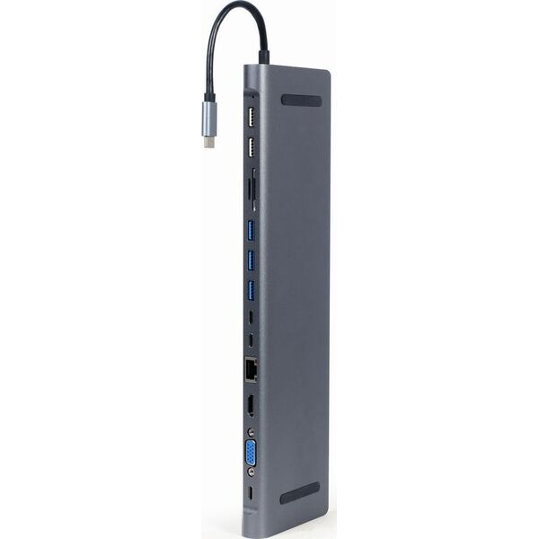 Stacja/replikator Cablexpert USB-C (A-CM-COMBO9-01)