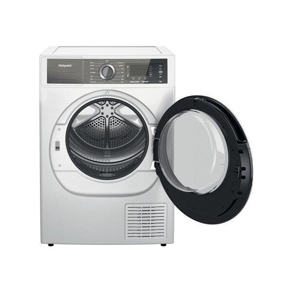 Suszarka do ubrań Hotpoint Hotpoint Dryer machine H8 D94WB EU Energy efficiency class A+++, Front loading, 9 kg, Condensation, LCD, Depth 64.9 cm, White