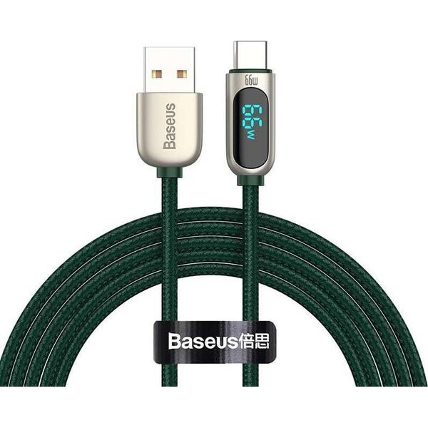 Kabel USB Baseus USB-A - USB-C 1 m Zielony (CASX020006)