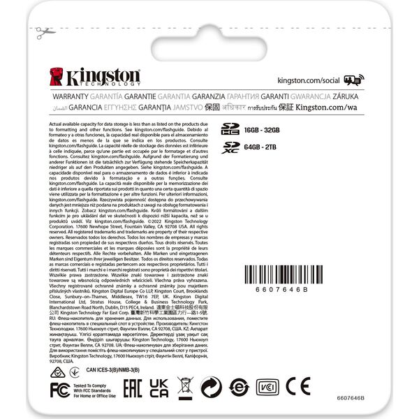 Karta Kingston Canvas React Plus SDHC 32 GB Class 10 UHS-II/U3 V90 (SDR2/32GB)