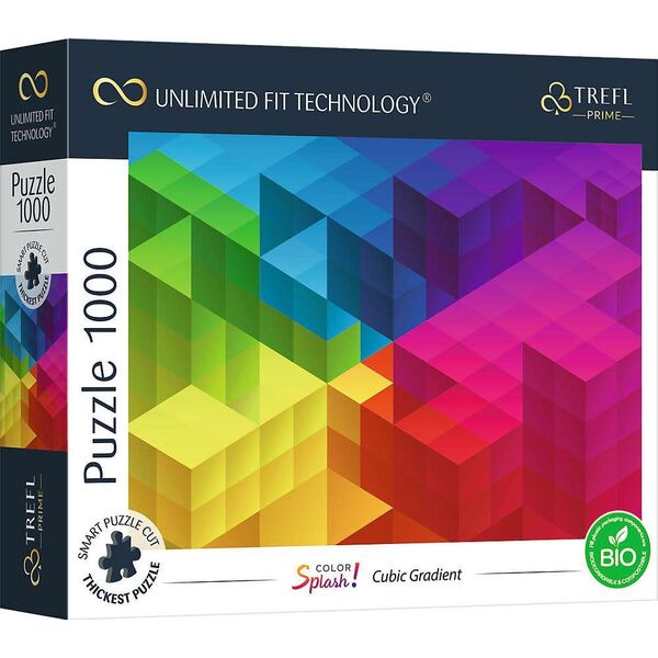 Trefl Puzzle 1000 Kolorowy Cubic Gradient Unlimited Fit Technology