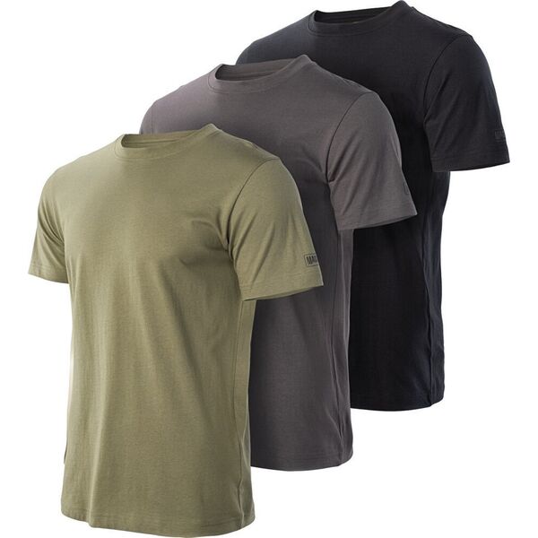 Magnum KOSZULKA MAGNUM BASIC T-SHIRT 3-PACK OLIVINE/FORGED IRON/BLACK XL