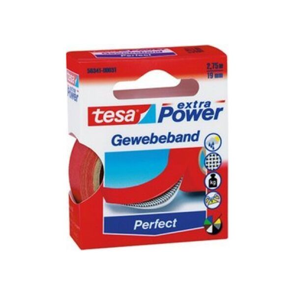 Tesa tesa extra Power Perfect Gewebeband 2,75m 19mm gelb