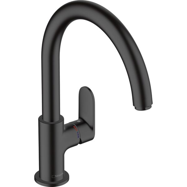 Bateria kuchenna Hansgrohe Vernis Blend M35 stojąca czarna matowa (71870670)