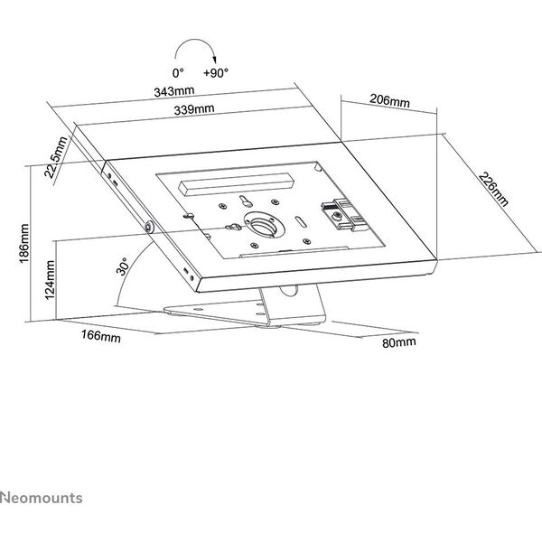 Uchwyt Neomounts TABLET ACC HOLDER COUNTERTOP/DS15-630WH1 NEOMOUNTS