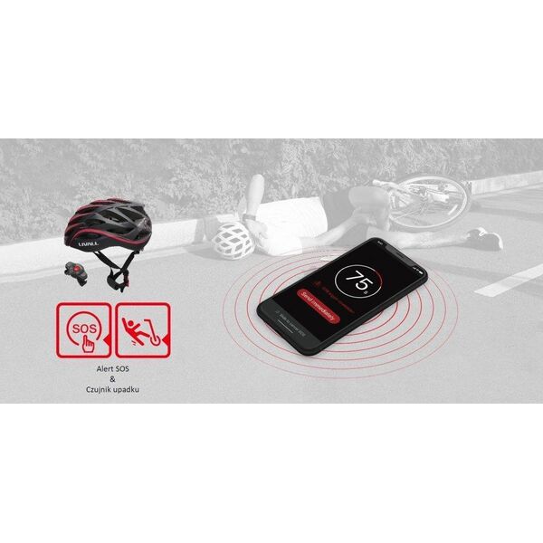 Livall Smart Kask Szosowy BH62 Neo Bluetooth/LED/SOS 55-61cm