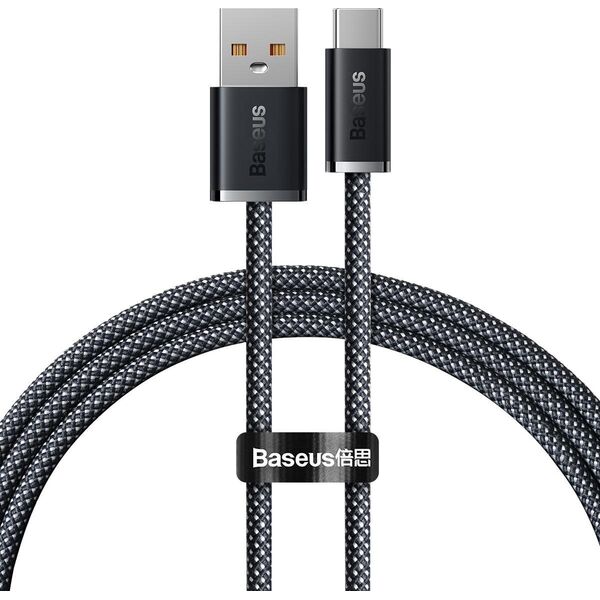 Kabel USB Baseus USB-A - USB-C 1 m Szary (CALD000616)