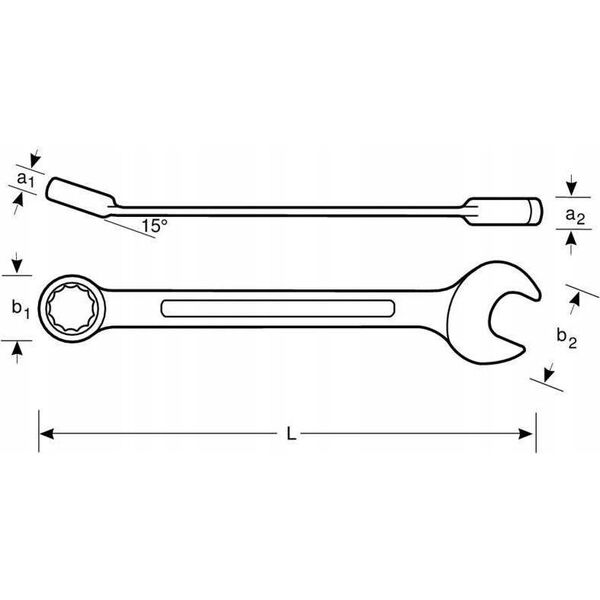 Bahco Klucz Płasko-oczkowy z Grzechotką 13mm 1RM Bahco