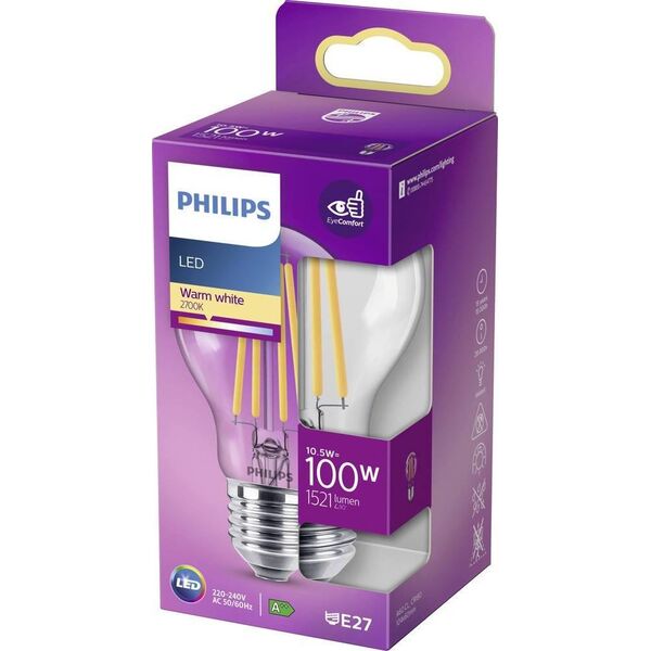 Philips Żarówka LED Philips, E27, 10.5W, 1521lm, 2700K