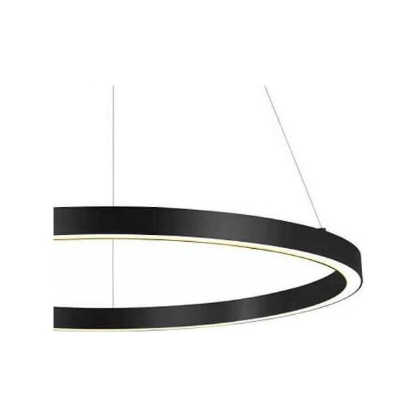 Lampa wisząca Light Prestige Czarna lampa wisząca Midway pierścień LED metalowy 3000K 35W