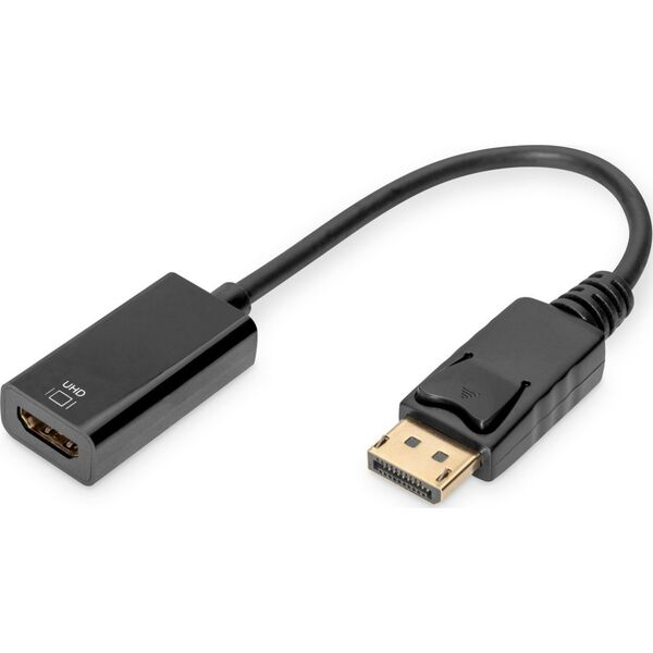 Adapter AV Digitus DisplayPort - HDMI czarny (DB-340415-002-S)