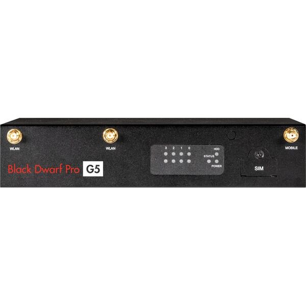 Zapora sieciowa Wortmann AG TERRA FIREWALL BLACK DWARF PRO G5 inkl. Securepoint Infinity-Lizenz UTM (36 Monate MVL)