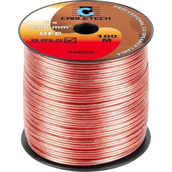 Konwerter Cabletech Kabel głośnikowy OFC 4mm
