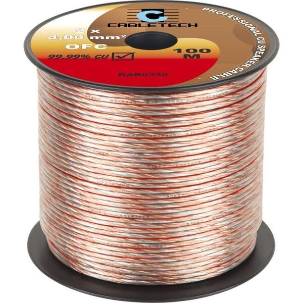 Konwerter Cabletech Kabel głośnikowy OFC 4mm