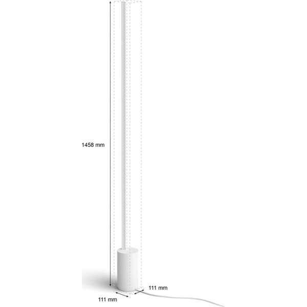 Lampa podłogowa Philips Philips Hue Signe gradient podłogowa biała