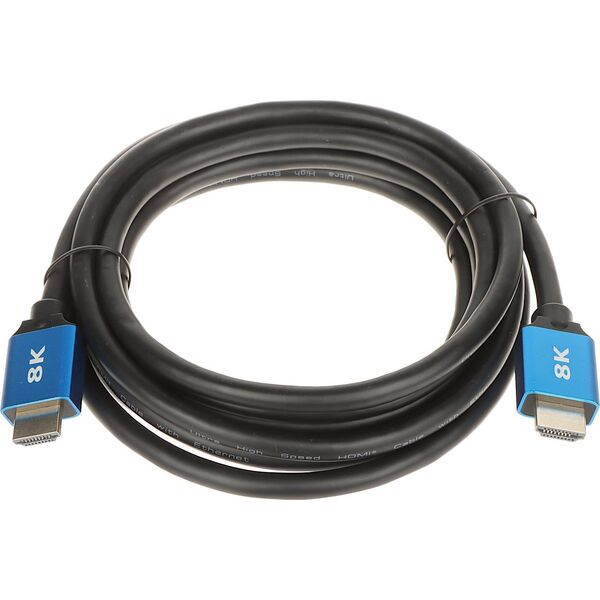 Kabel HDMI - HDMI 3m czarny (HDMI-3-V2.1)