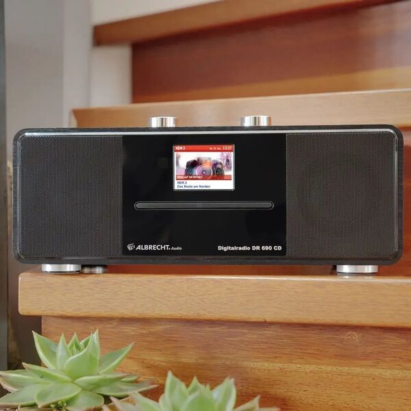 Radio Albrecht Albrecht DR 690 CD Internetradio schwarz CD/DAB+/UKW/BT