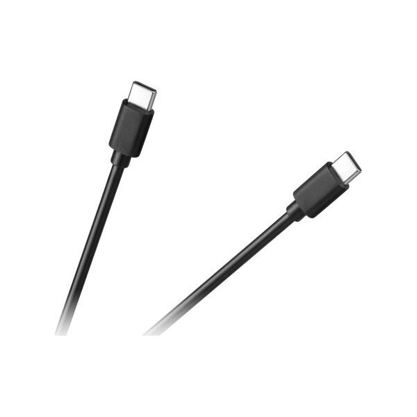 Kabel USB Cabletech USB-C - USB-C 1 m Czarny (KPO3947)