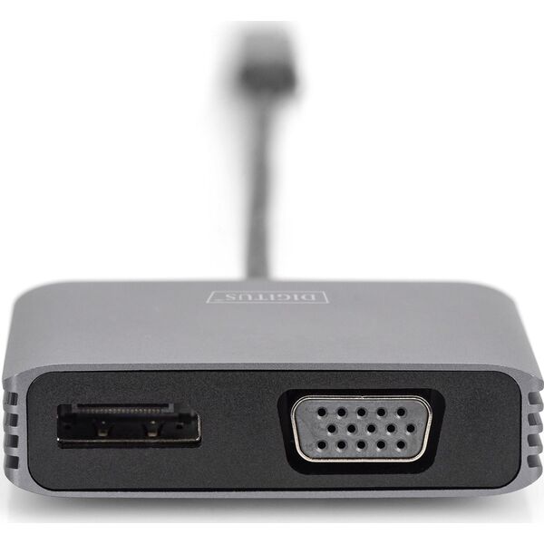 Adapter USB Digitus 0.2MUSB-C - DP + VGA ADAPTER 0.2MUSB-C - DP + VGA ADAPTER