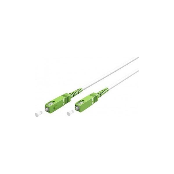 Goobay Kabel światłowodowy (FTTH), Singlemode (OS2) White, biały (Simplex), 25 m - Długość kabla 25 m