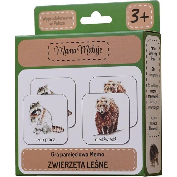 Mama Maluje Memo Zwierzęta Leśne