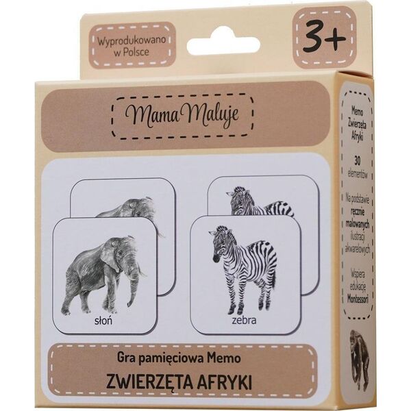 Mama Maluje Memo Zwierzęta Afryki