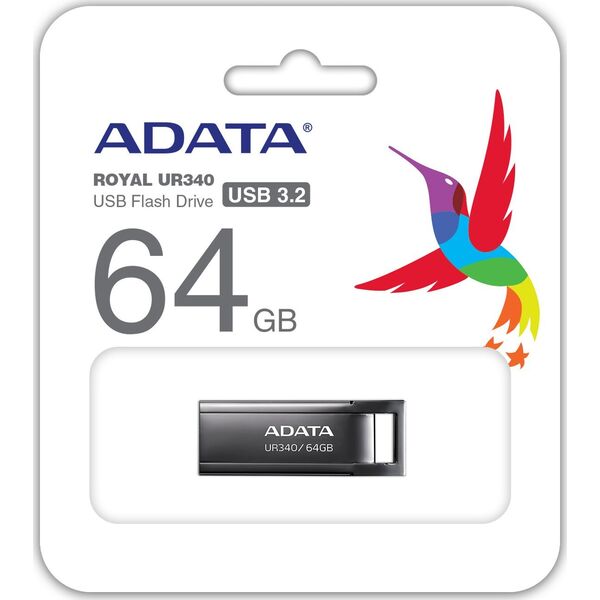 Pendrive ADATA UR340, 64 GB  (AROY-UR340-64GBK               )