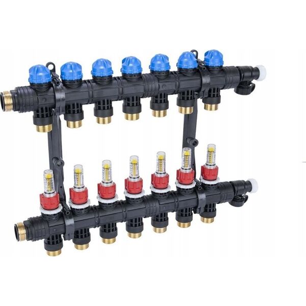 Afriso Rozdzielacz ProCalida EF1 K 7 obiegów grzewczych, G1, 0,2÷1,6 l/minA