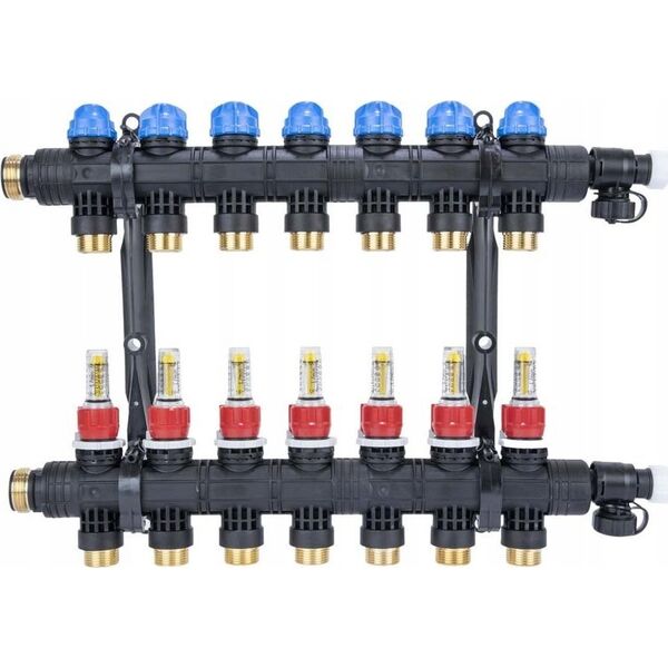 Afriso Rozdzielacz ProCalida EF1 K 7 obiegów grzewczych, G1, 0,2÷1,6 l/minA