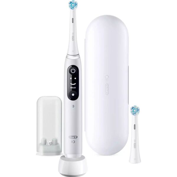 Szczoteczka Oral-B Szczoteczka magnetyczna iO Series 6 White Alabaster + dodatkowa końcówka