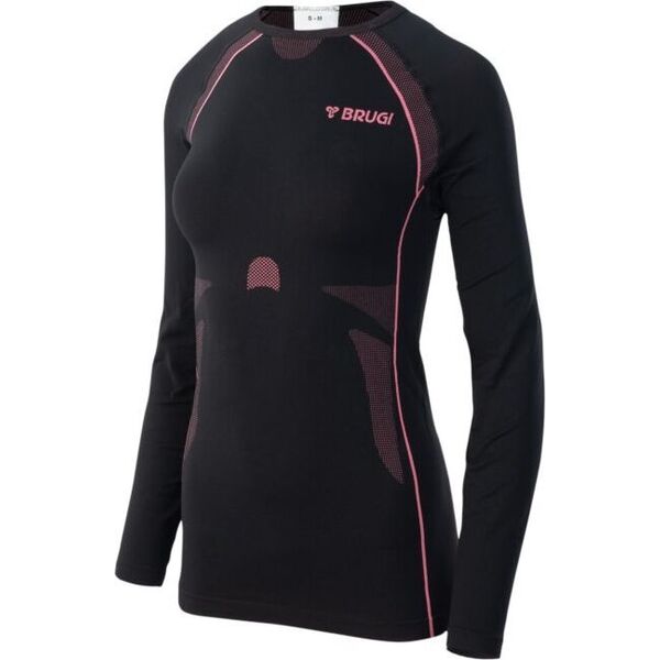 Brugi Bielizna termoaktywna damska bluza Brugi 2RC3 czarna rozmiar L/XL