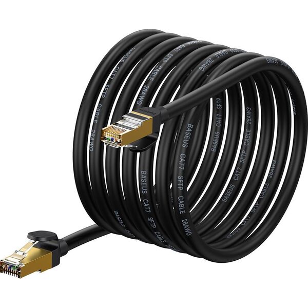 Baseus Kabel sieciowy Baseus Speed Seven RJ45 10Gbps 8m czarny
