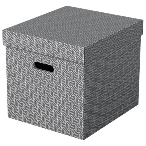 Esselte PUDŁO/PUDEŁKO OZDOBNE TEKTURA Z RECYKLINGU ESSELTE 320x315x365mm SZARE 3szt.