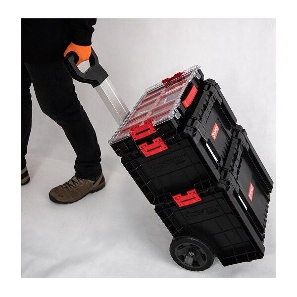Qbrick Zestaw skrzynek narzędziowych Qbrick System 414318 Wózek transportowy 3w1