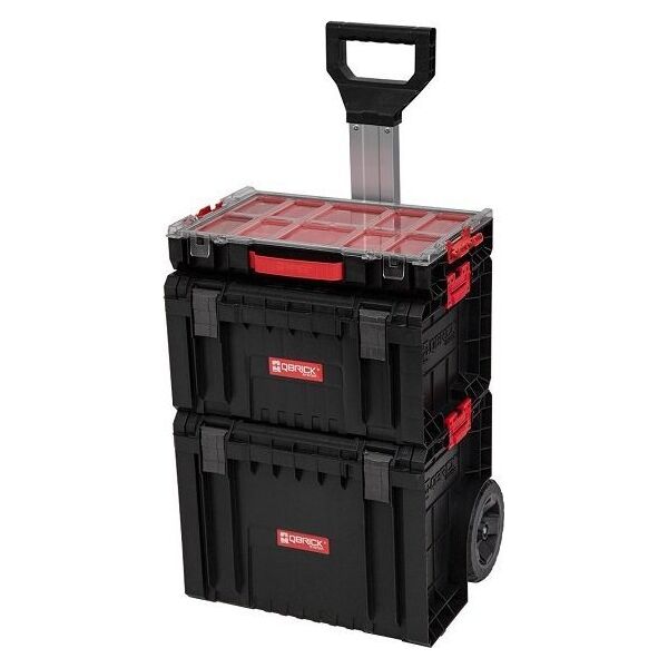Qbrick Zestaw skrzynek narzędziowych Qbrick System 414318 Wózek transportowy 3w1