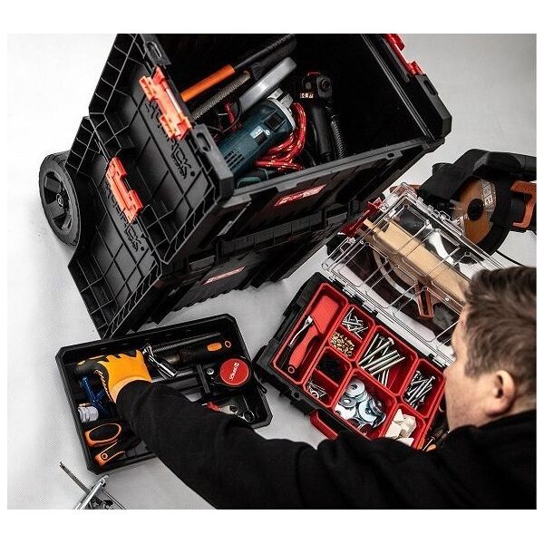 Qbrick Zestaw skrzynek narzędziowych Qbrick System 414318 Wózek transportowy 3w1
