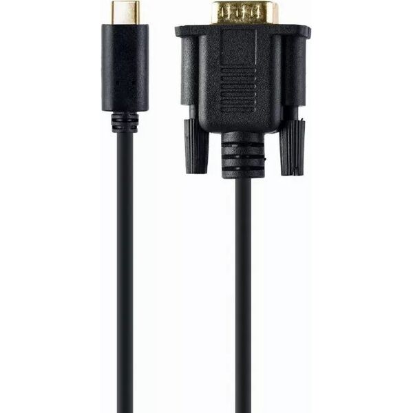 Kabel USB Gembird USB-C - D-Sub (VGA) 2 m Czarny (A-CM-VGAM-01)