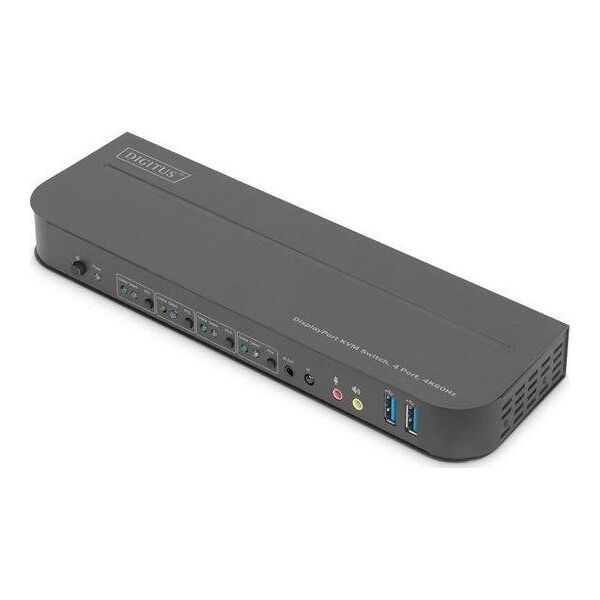 Przełącznik Digitus DIGITUS KVM Switch 4x1 DP DP/HDMI Out USB 4Kx2K 60Hz
