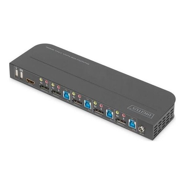 Przełącznik Digitus DIGITUS KVM Switch 4x1 DP DP/HDMI Out USB 4Kx2K 60Hz