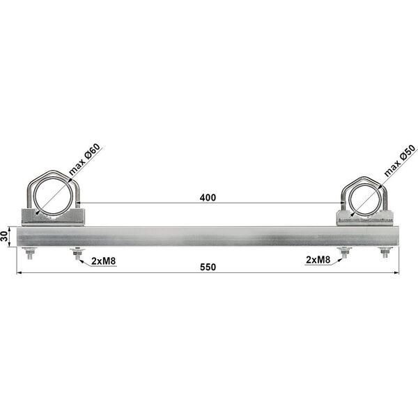 Delta Obejma dystansowa OR-40R50/60