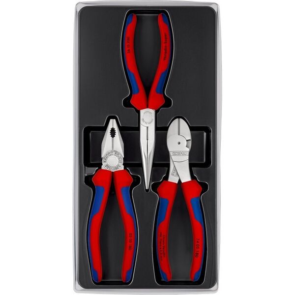 Knipex KNIPEX ZESTAW SZCZYPIEC DO PRAC SERWISOWYCH 3szt. 0305180/2615200/7405180