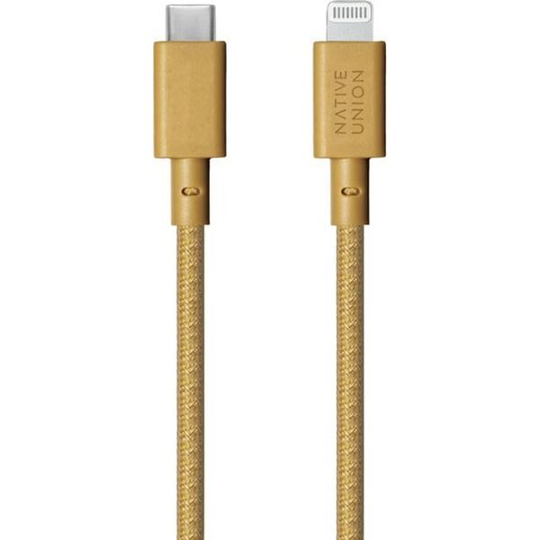 Kabel USB Native Union Lightning - USB-C 3 m Żółty (BELT-CL-KFT-3-NP)
