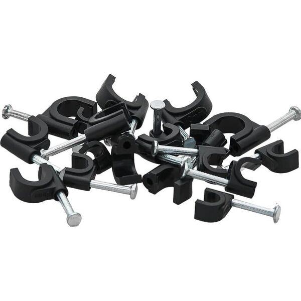 Blow 42-013# Uchwyt kabla 4mm czarny okrągły