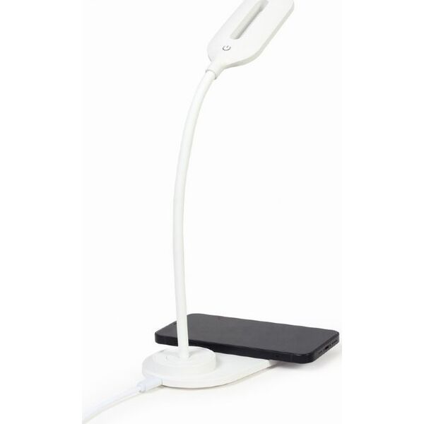 Lampka biurkowa Gembird biała  (TA-WPC10-LED-01-W)
