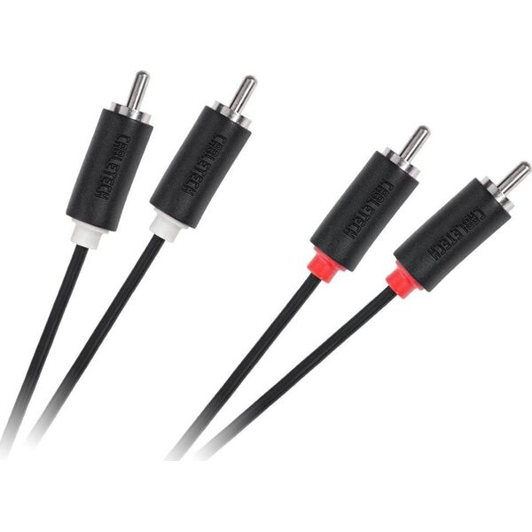 Konwerter Cabletech Kabel 2RCA-2RCA 3m Cabletech standard (1LL)