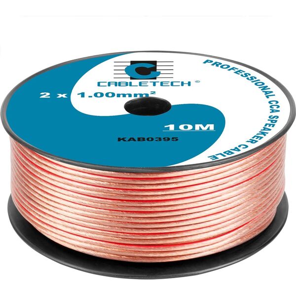 Konwerter Cabletech Kabel głośnikowy CCA 1.0mm  10M