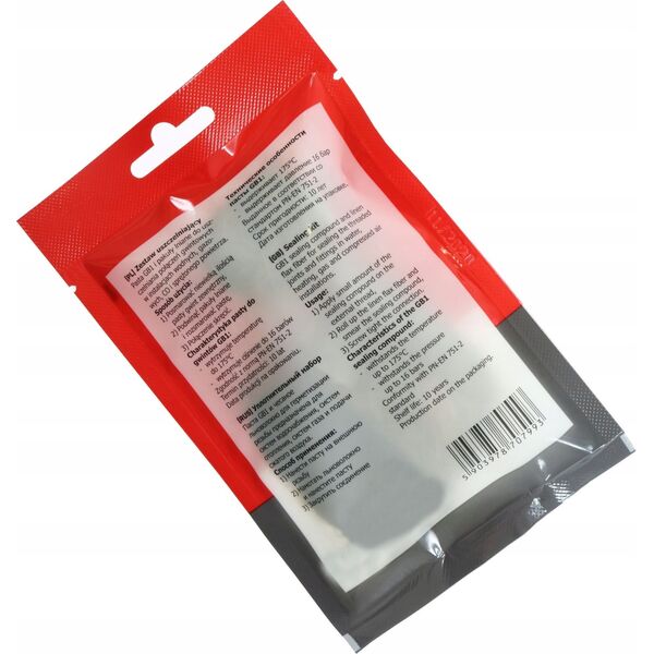 Bisan Zestaw Bisan B870799 uszczelniający pasta + pakuły (saszetka) 28g