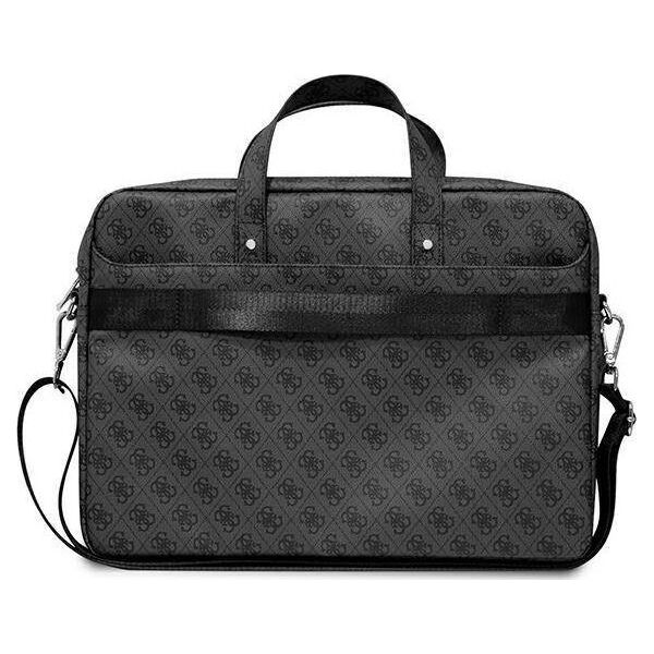 Torba Guess Guess Torba GUCB15P4TK 16" czarny/ black Saffiano 4G Hot Stamp Triangle Logo